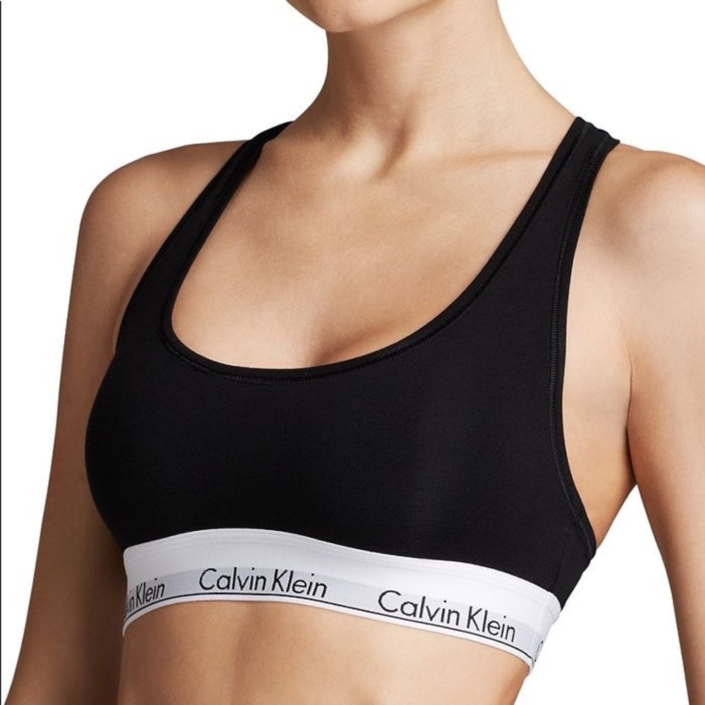 modern cotton racer back bra